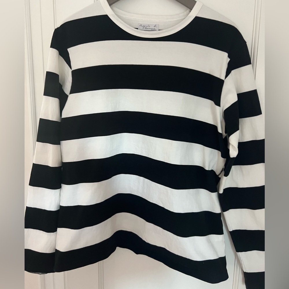 Agnès b. Men’s Striped Long Sleeve